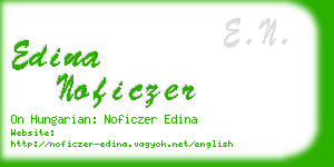 edina noficzer business card